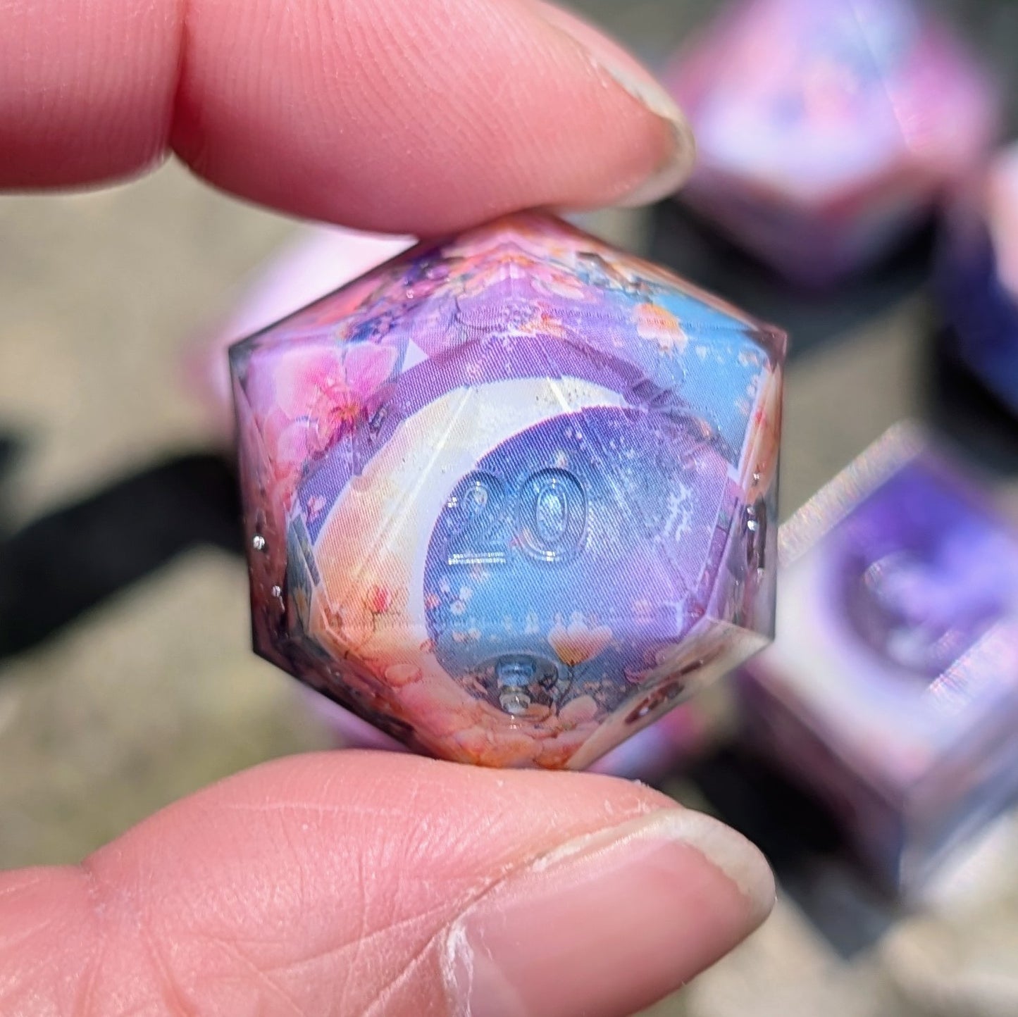 Pastel Moon Washi Tape Dice Set