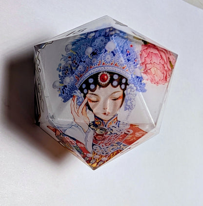 [Flaw] Peking Opera Blue Crown Washi Tape 35mm Chonk