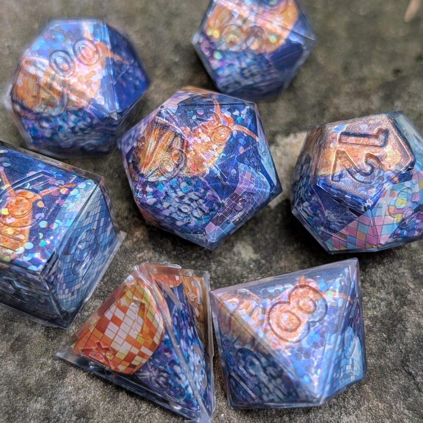 Disco Snail Washi Tape Dice Set