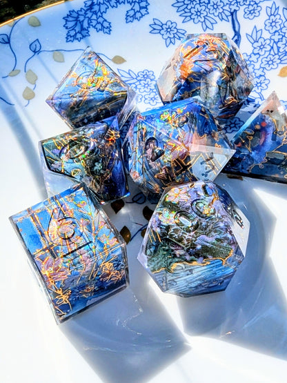 Winter Flower Window Washi Tape Dice Set