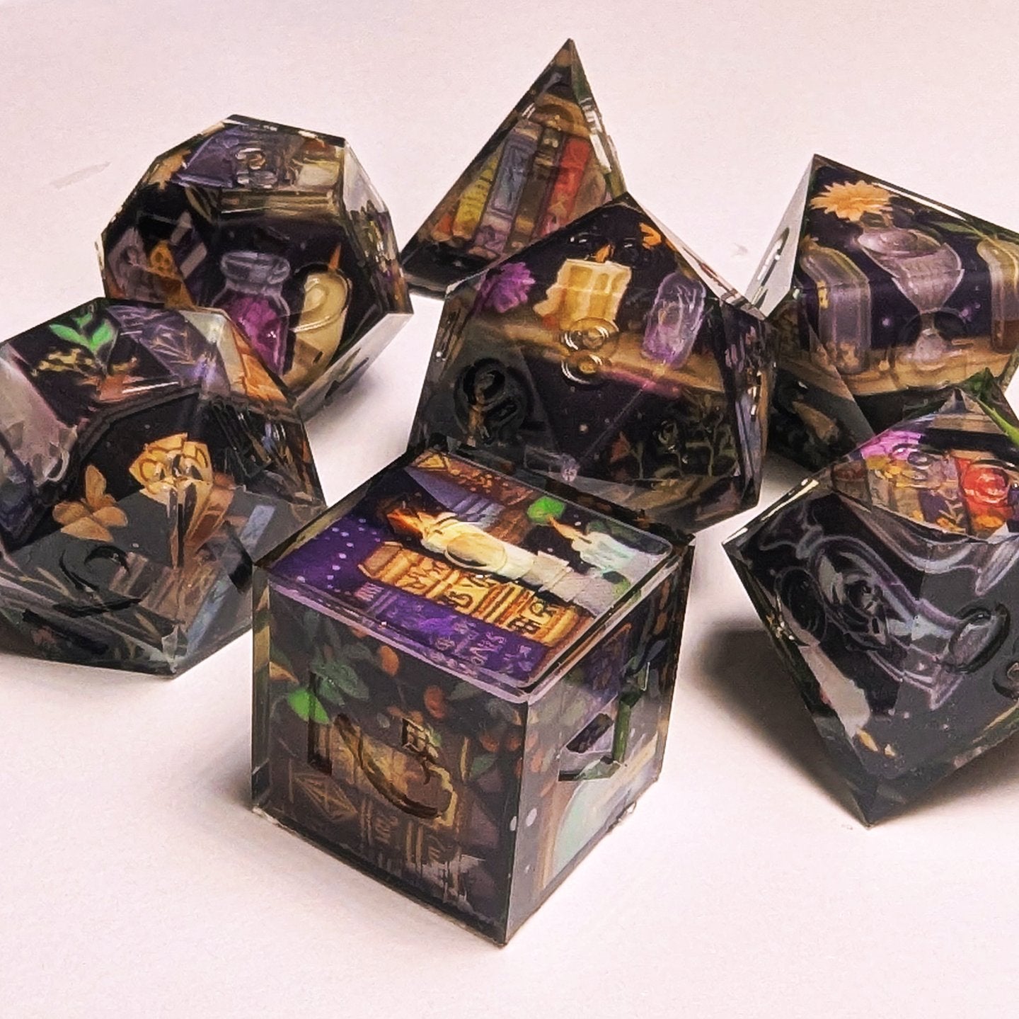 Spell Study Candlelight Washi Tape Dice Set