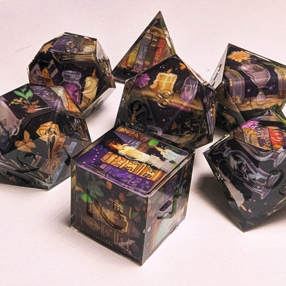 Spell Study Candlelight Washi Tape Dice Set