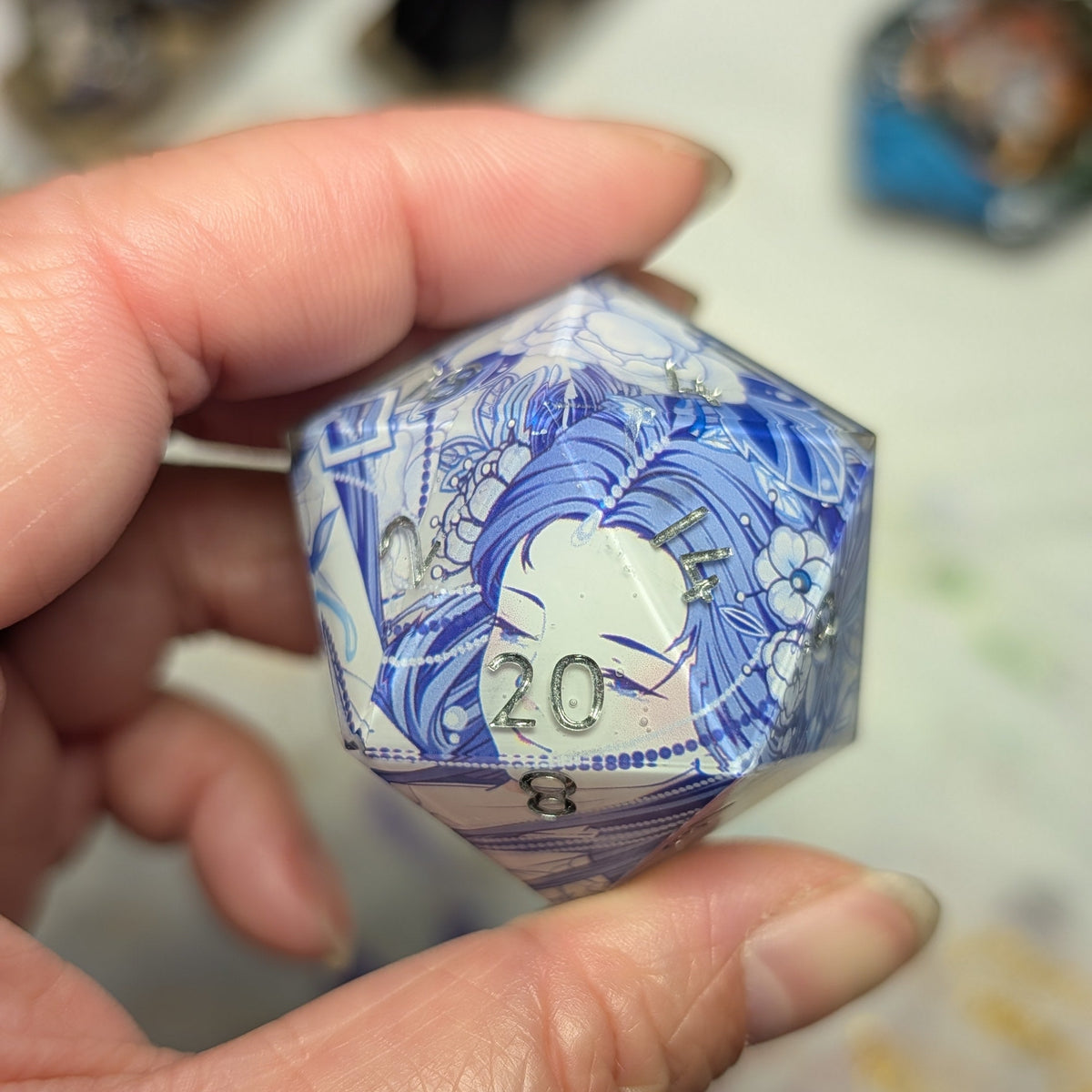 [Flawed] Qing Hua Porcelain Hanfu Girl Washi Tape 35mm Chonk