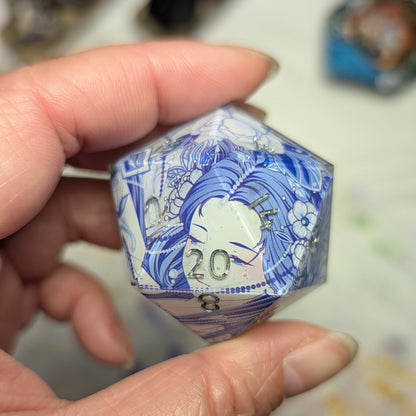 [Flawed] Qing Hua Porcelain Hanfu Girl Washi Tape 35mm Chonk