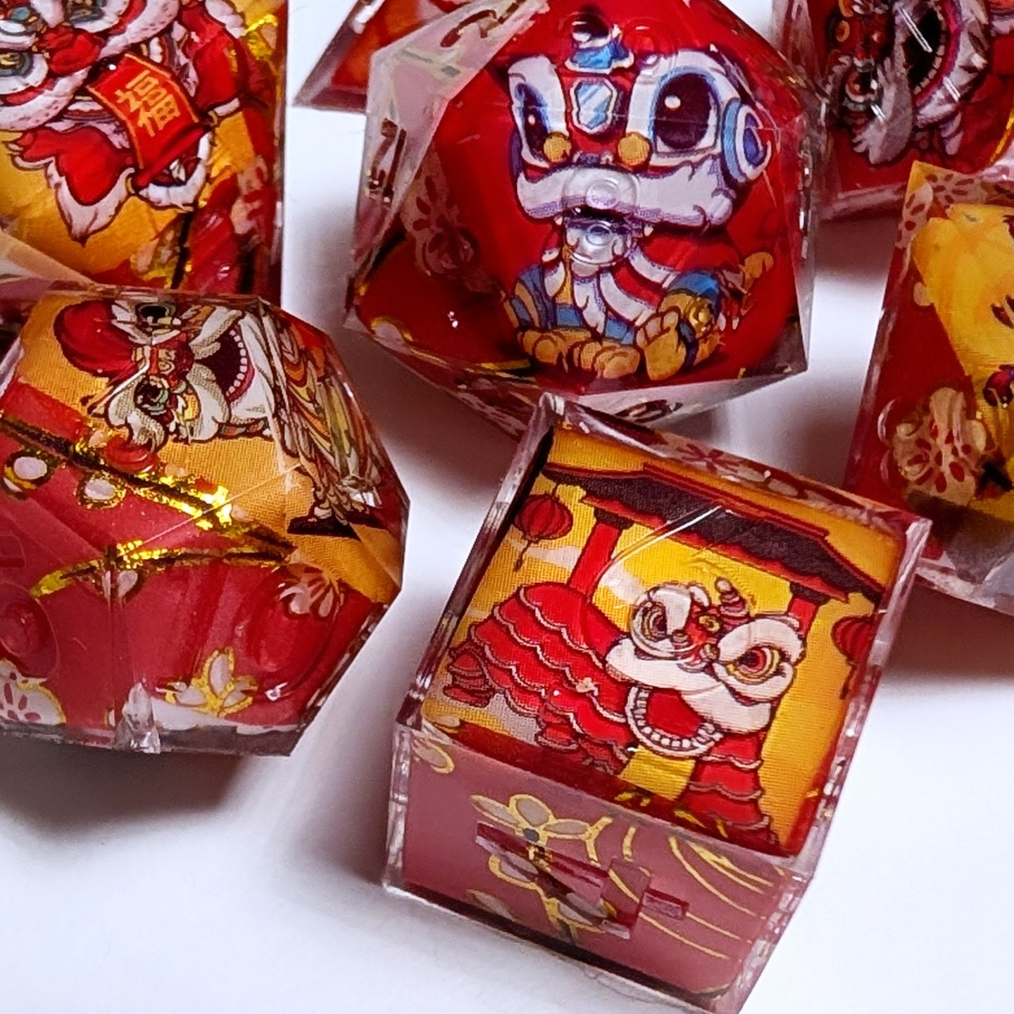 Lion Dance Washi Tape Dice Set