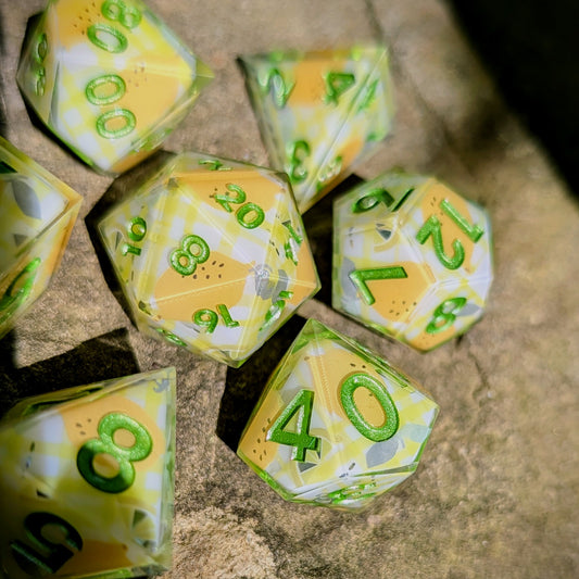 Lemon Fresh 7pc Dice Set