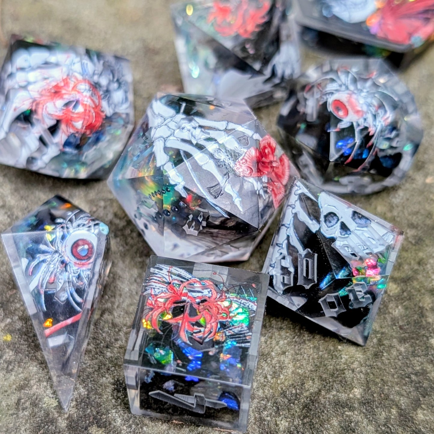 River of Lost Souls Alt Shaped Clear Tape Dice