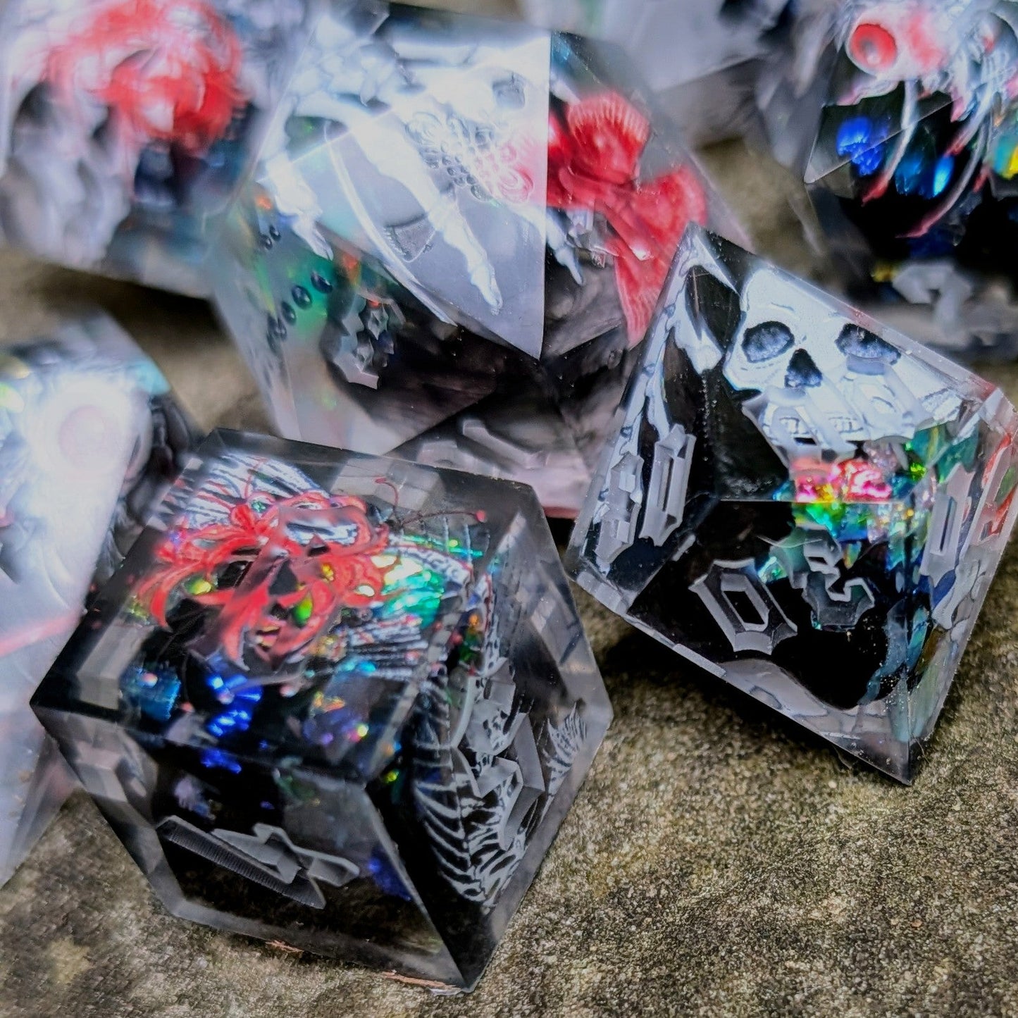 River of Lost Souls Alt Shaped Clear Tape Dice