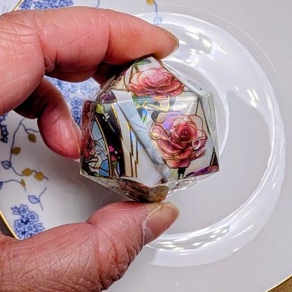 Flawed 35mm Chonk Stained Glass Rose