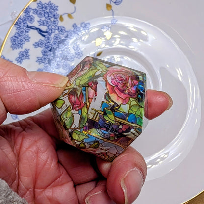 Flawed 35mm Chonk Stained Glass Rose