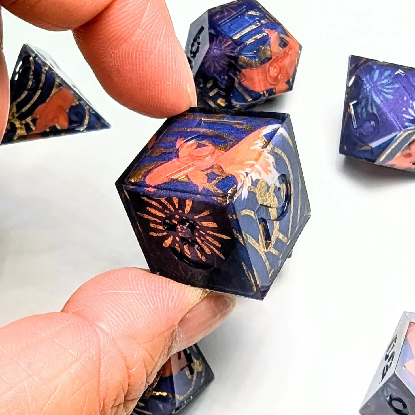 Goldfish Firework Washi Tape Dice Set