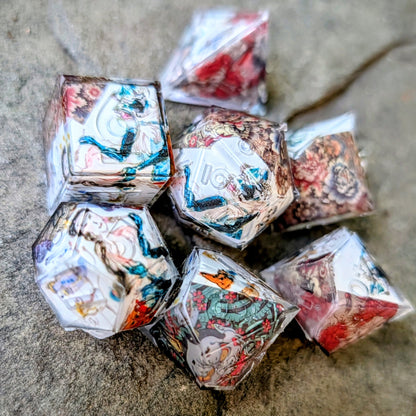 Hua Pi Painted Skin Ghoul Washi Tape Dice Set