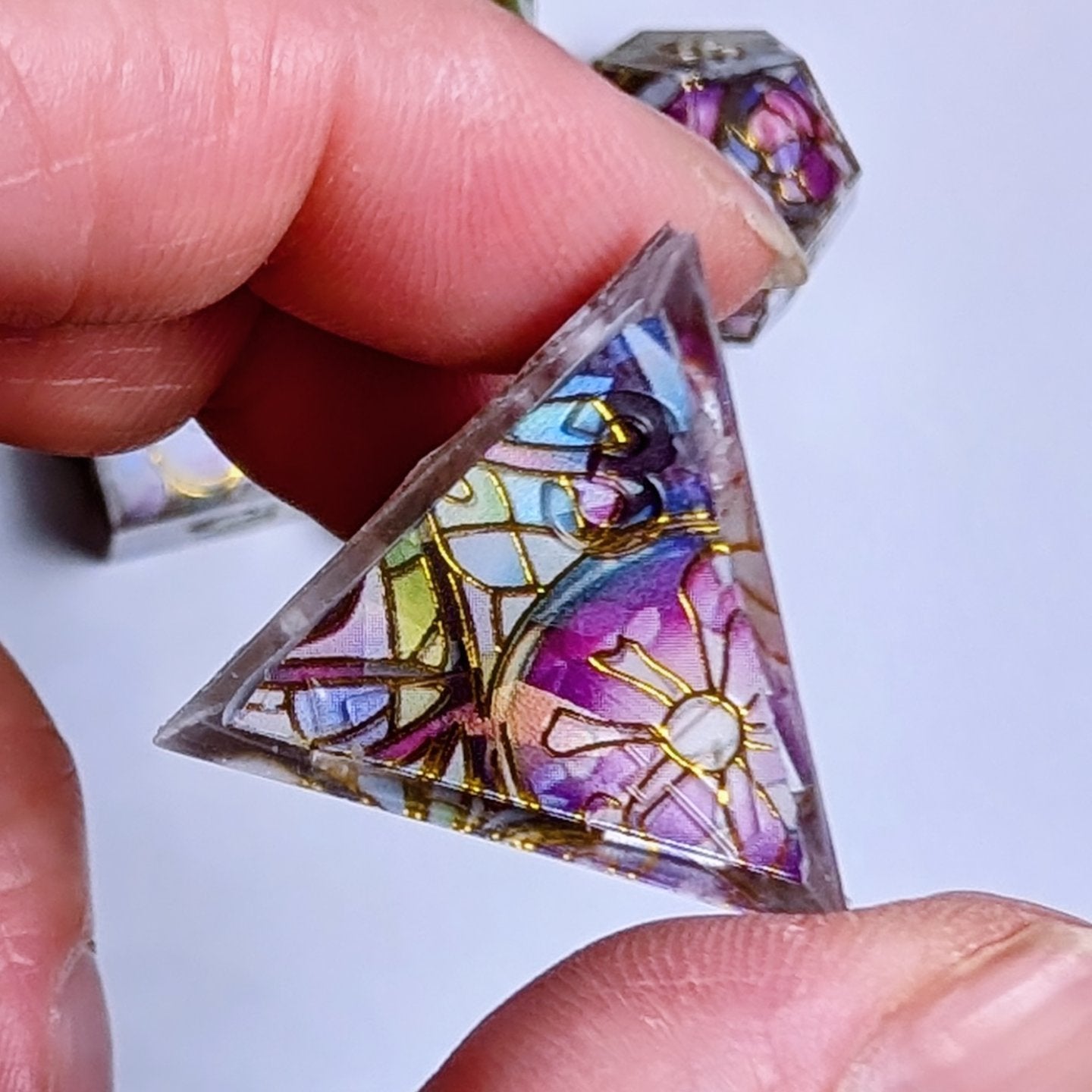 Stained Glass Morning Glory Washi Tape Dice Set