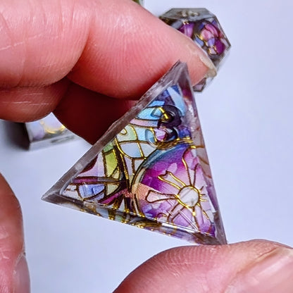Stained Glass Morning Glory Washi Tape Dice Set