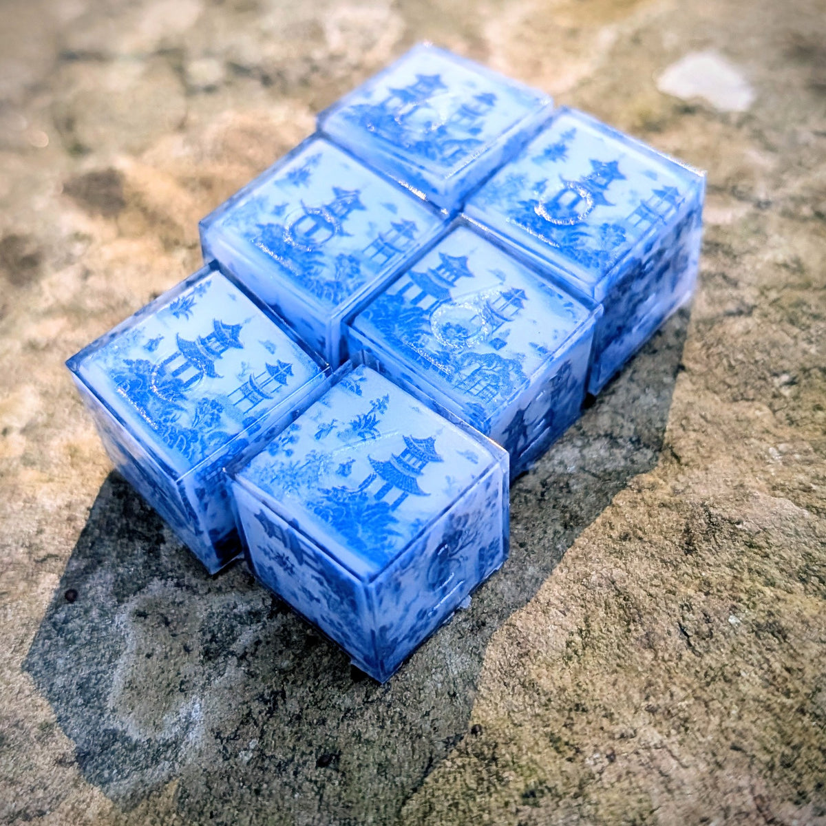 Qing Hua Pagoda 6D6 Dice Set