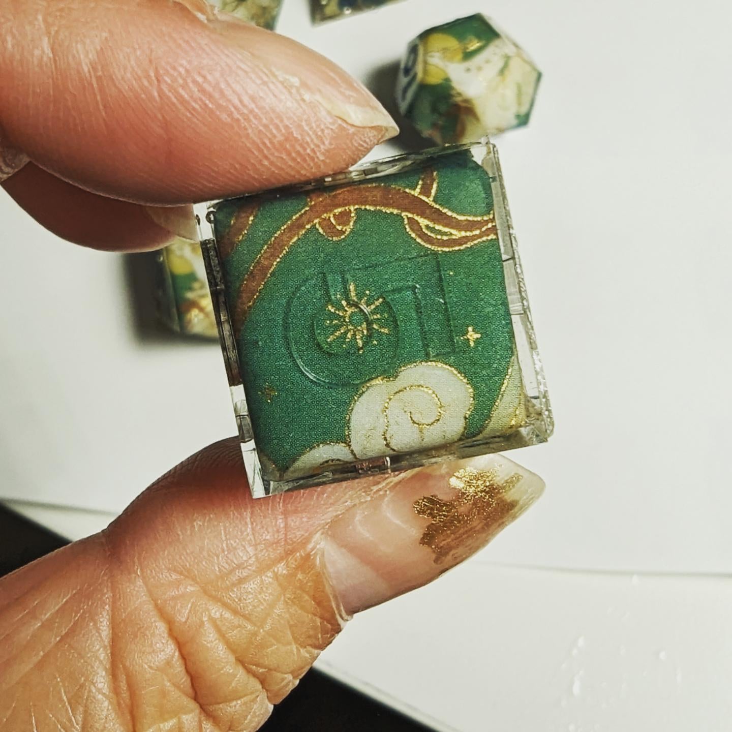 Christmas Deer Goddess Washi Tape Dice Set