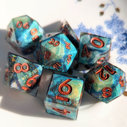 Moonlight Hollow Forest Washi Tape Dice Set