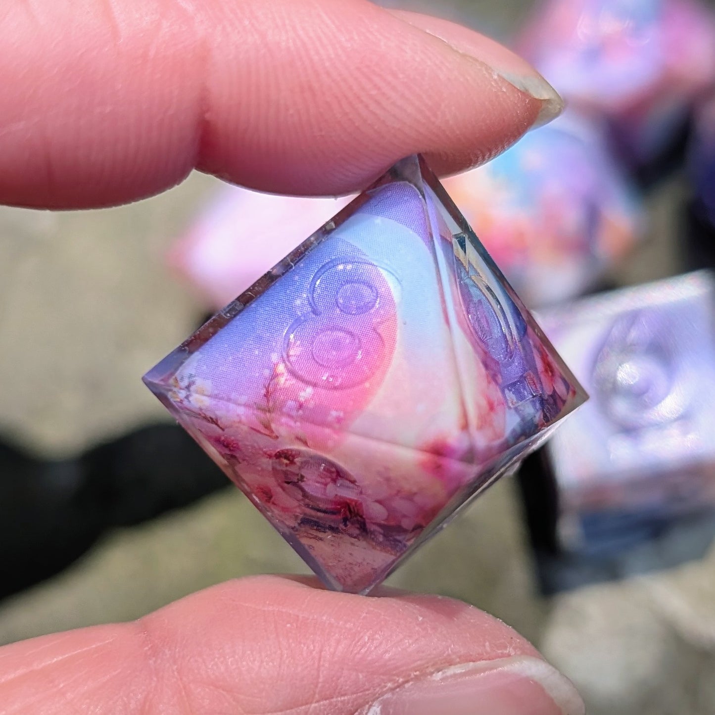 Pastel Moon Washi Tape Dice Set