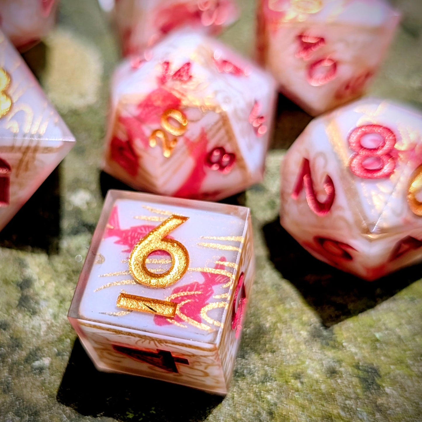 Goldfish Dance Washi Tape 7pc Dice Set