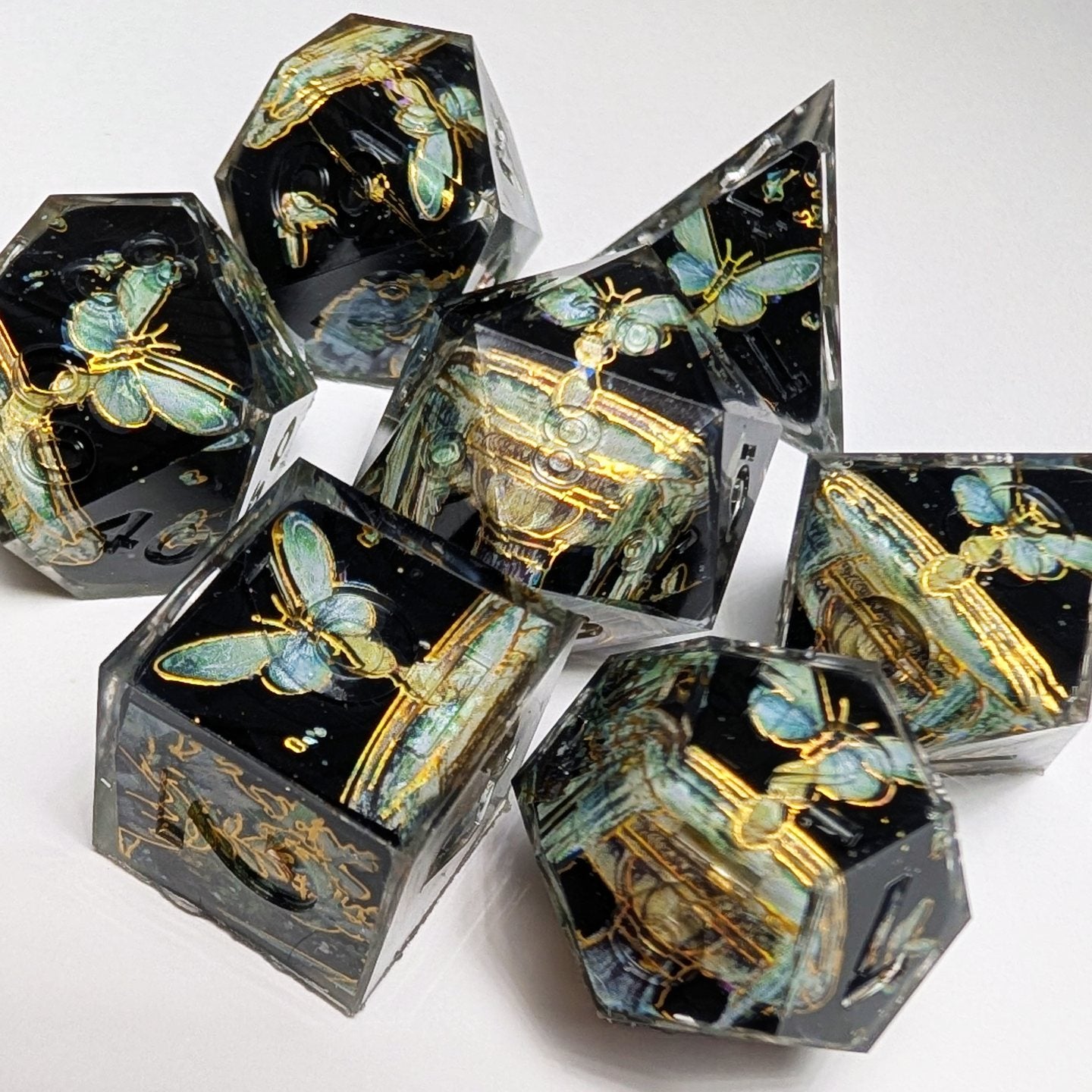 Midnight Flutter Washi Tape Dice Set