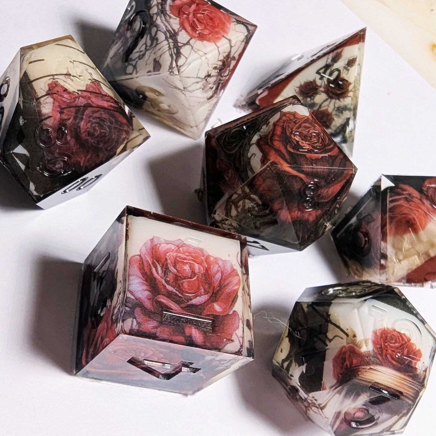 Gothic Rose Washi Tape Dice Set