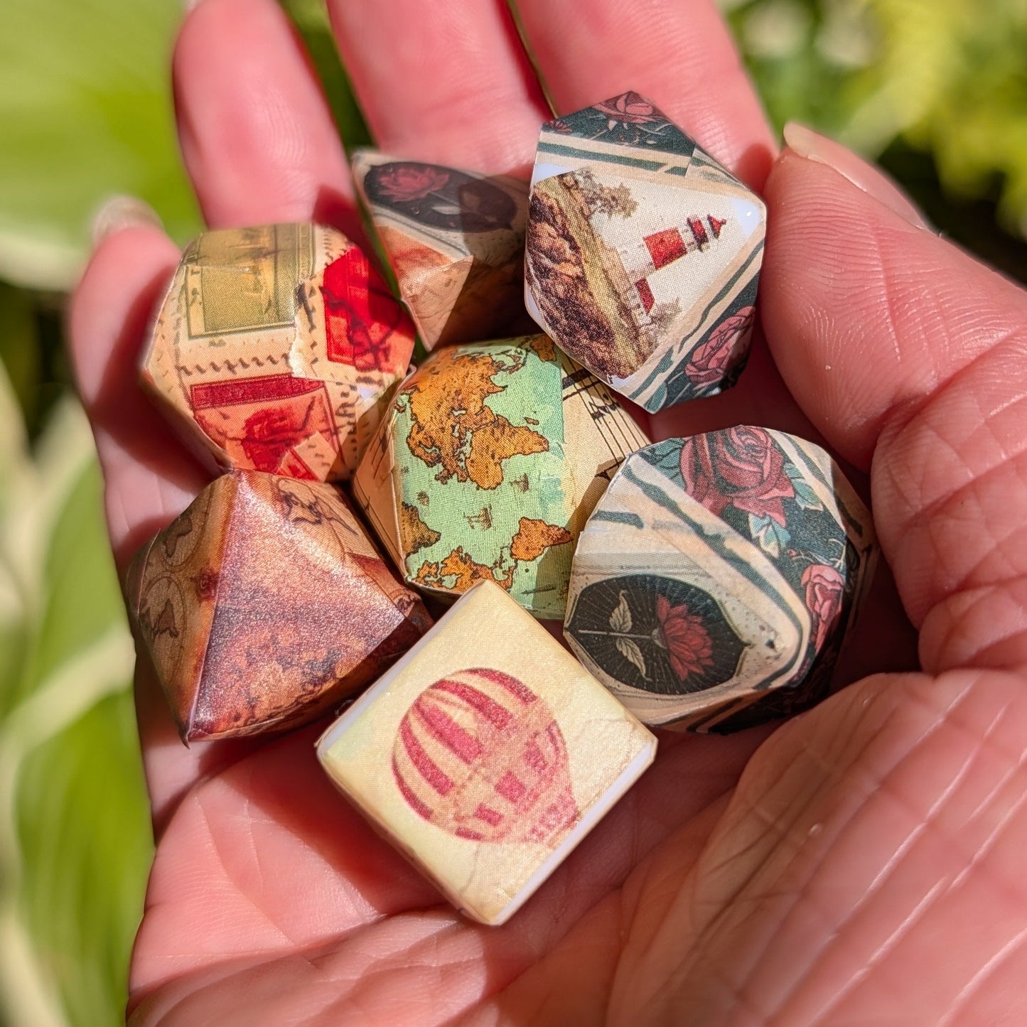 Retro World Washi Tape Dice Set