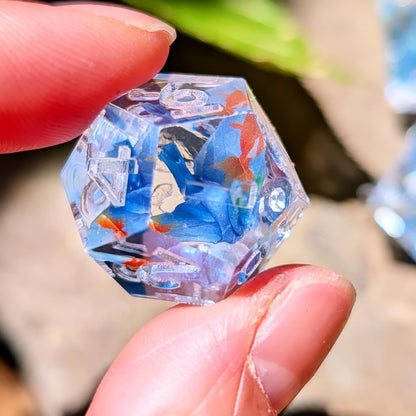 Goldfish Origami Crane Dice Set