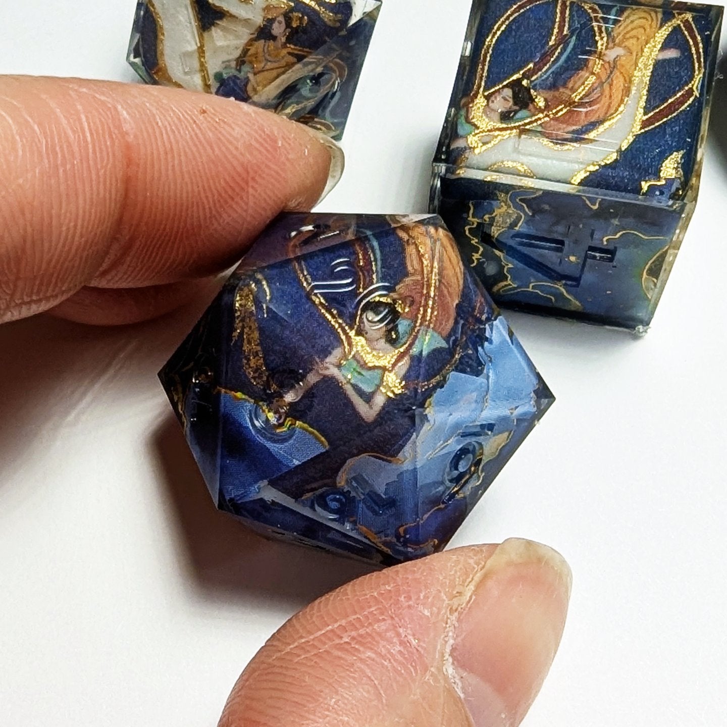 Moon Goddess Red Ribbon Fate Washi Tape Dice Set