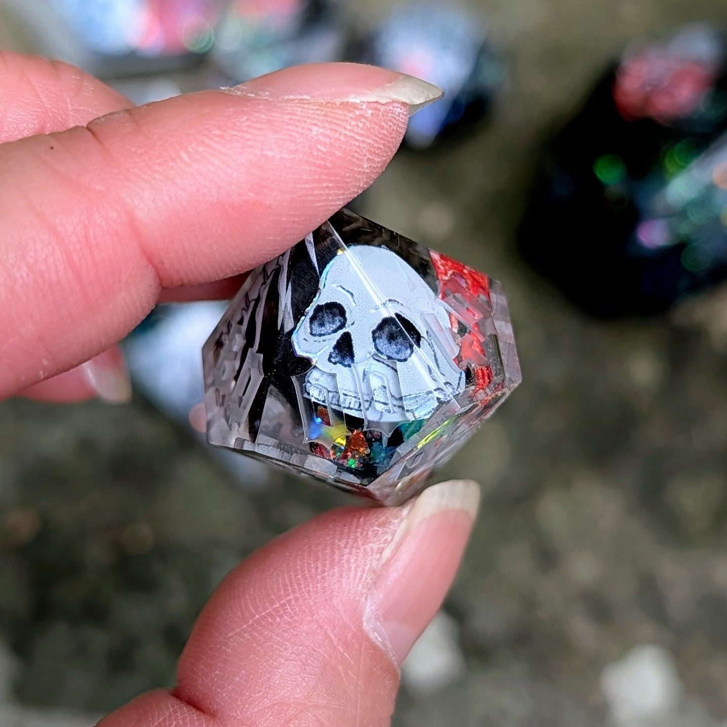 River of Lost Souls Alt Shaped Clear Tape Dice