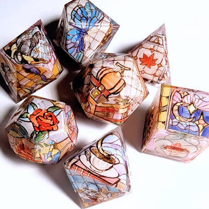 Stained Glass Fall Favorites Washi Tape Dice Set