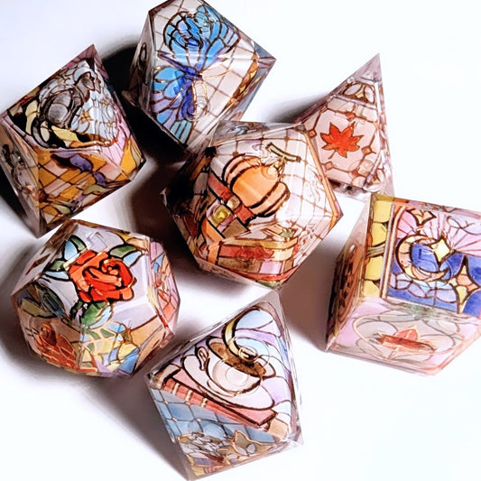 Stained Glass Fall Favorites Washi Tape Dice Set