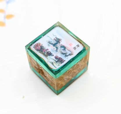 Single D6 Chinese Dragon Golden Washi Tape