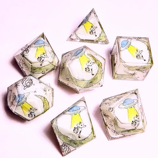 Alien Abduction Washi Tape Dice Set