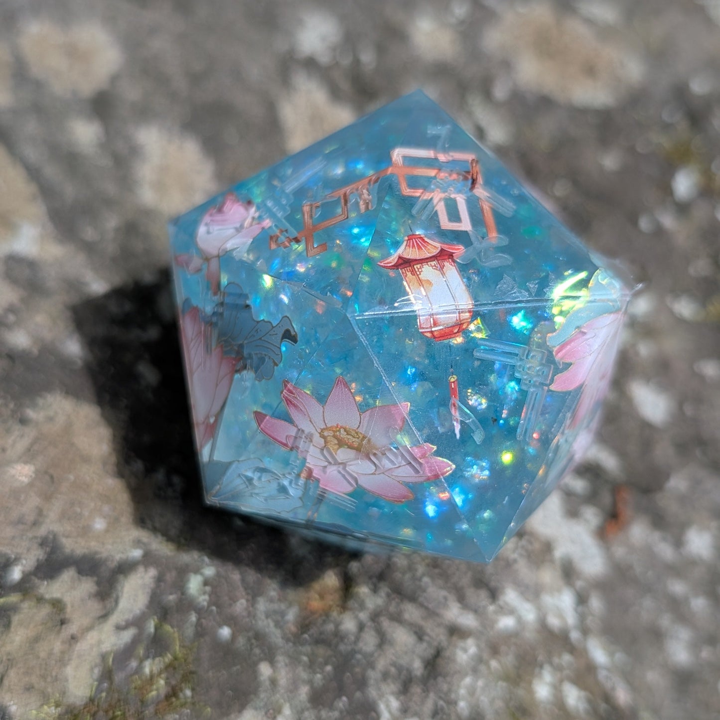 Shimmer Lotus Reflection 55mm Kanji Washi Tape D20 Chonk