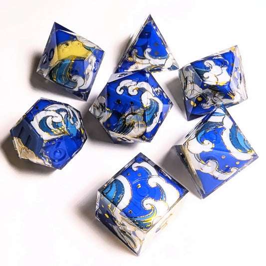 Blue Wave Washi Tape Dice Set