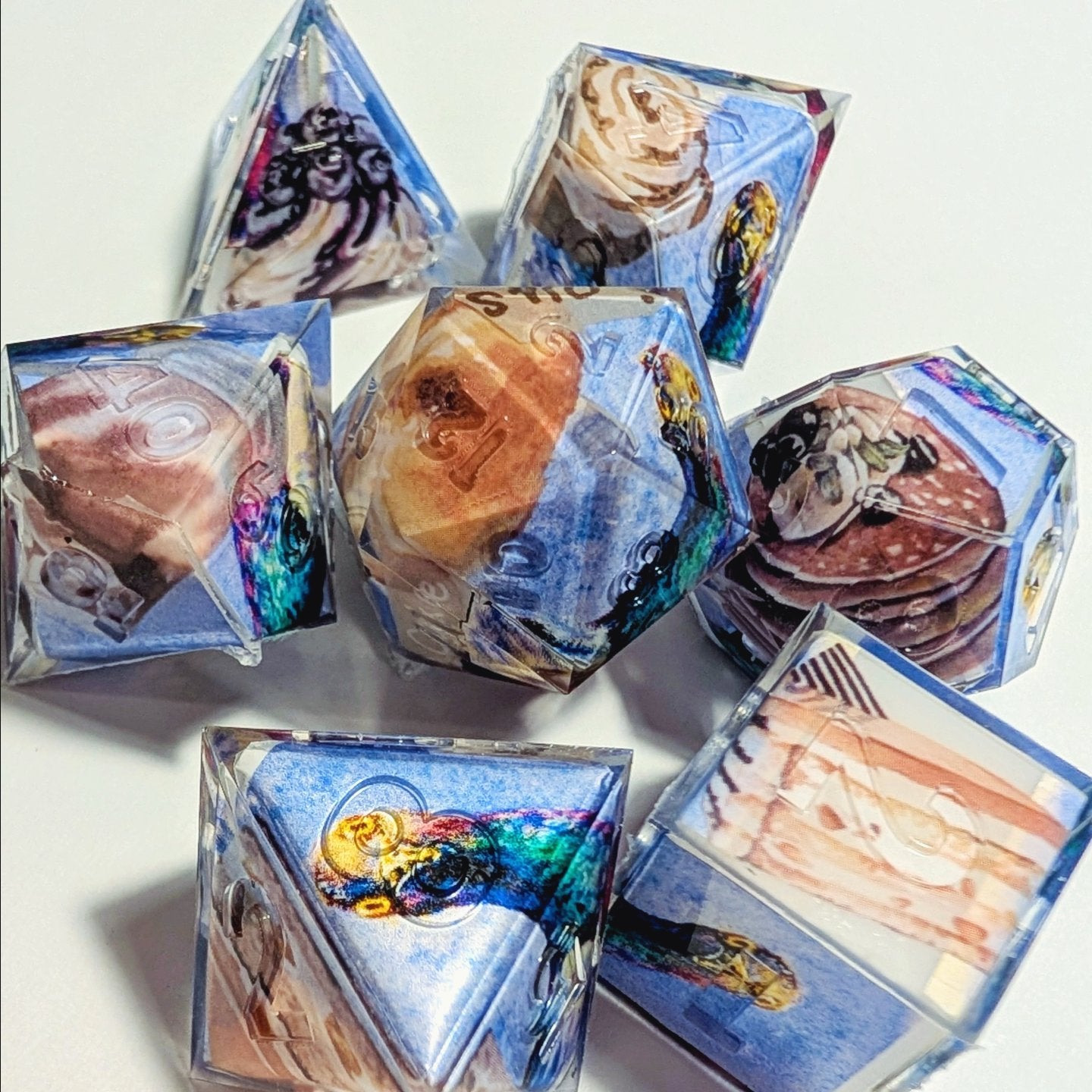 Goofy Pigeon Washi Tape Dice Set