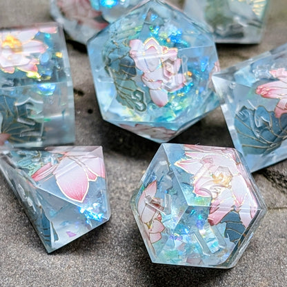 Lotus Reflection Dice Set with Alt Shapes