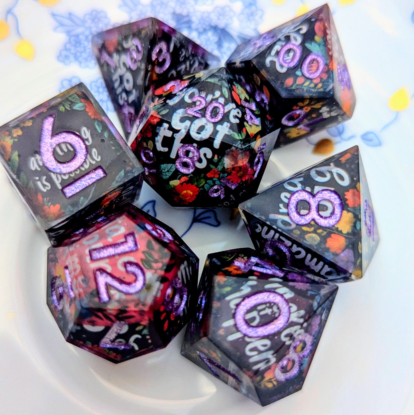 Postive Affirmation Washi Tape Dice Set