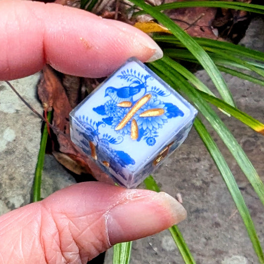 Kanji D6 in Qing Hua Bird Flower