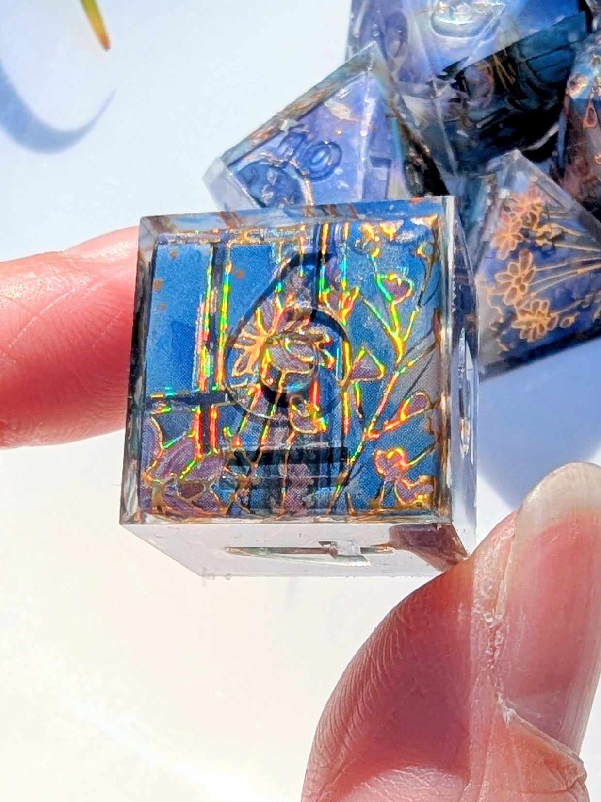 Winter Flower Window Washi Tape Dice Set