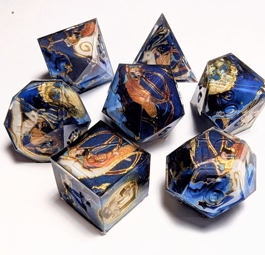 Moon Goddess Red Ribbon Fate Washi Tape Dice Set