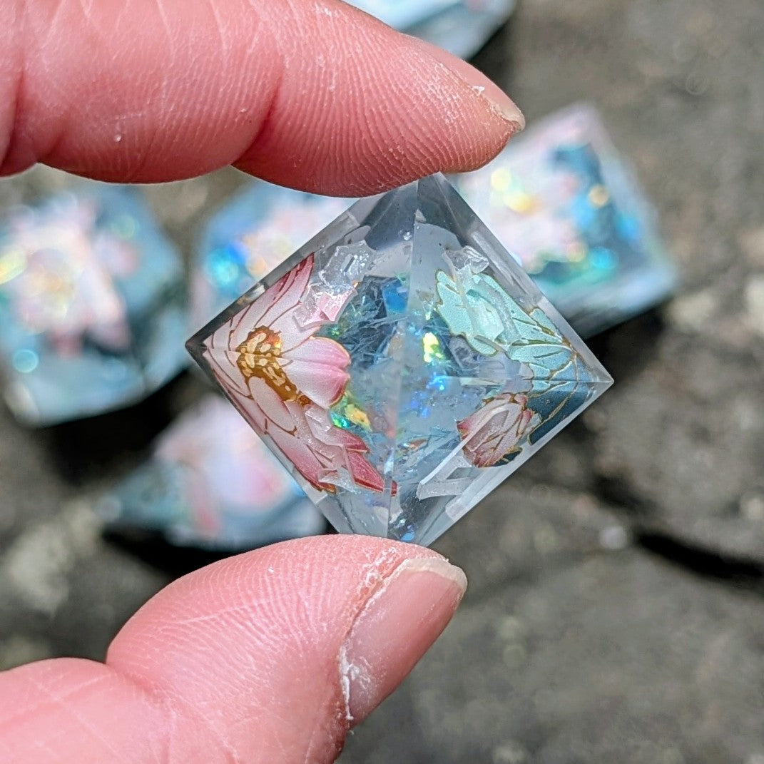 Lotus Reflection Dice Set with Alt Shapes