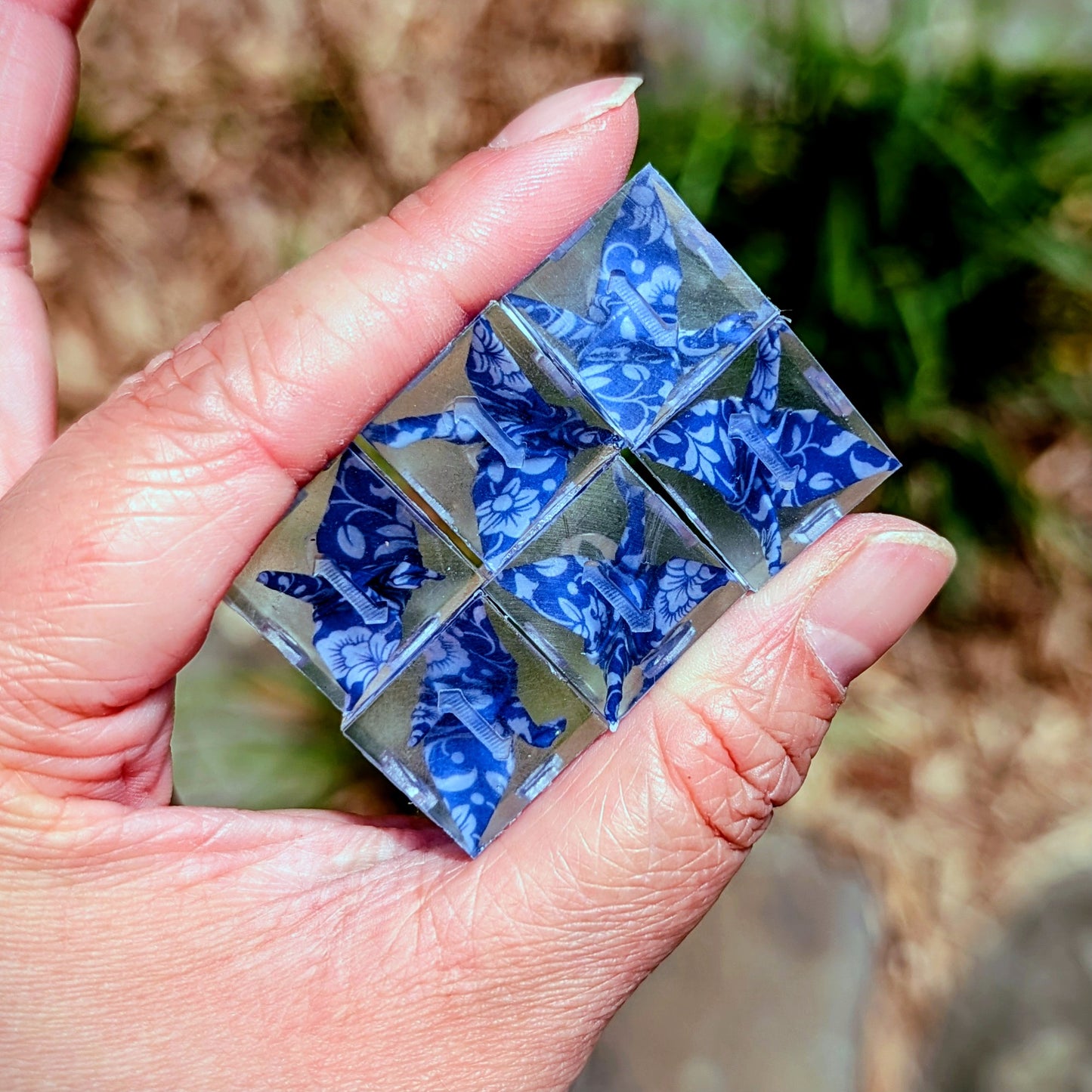 6D6 Qinghua Origami Crane Dice