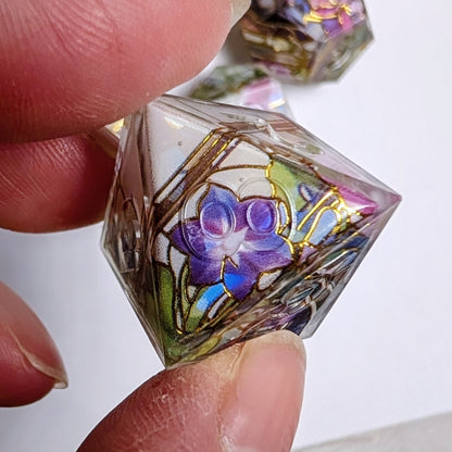 Stained Glass Morning Glory Washi Tape Dice Set