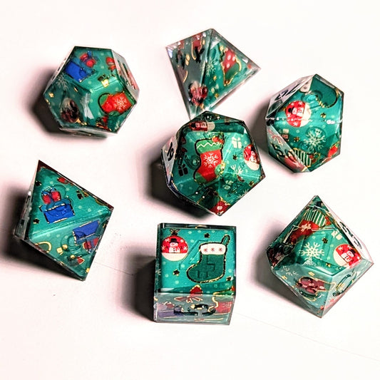 Christmas Gift Wrapper Washi Tape Dice Set