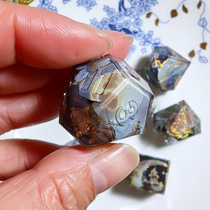 Fountain Rose Washi Tape Dice Set (Moonlight Series)