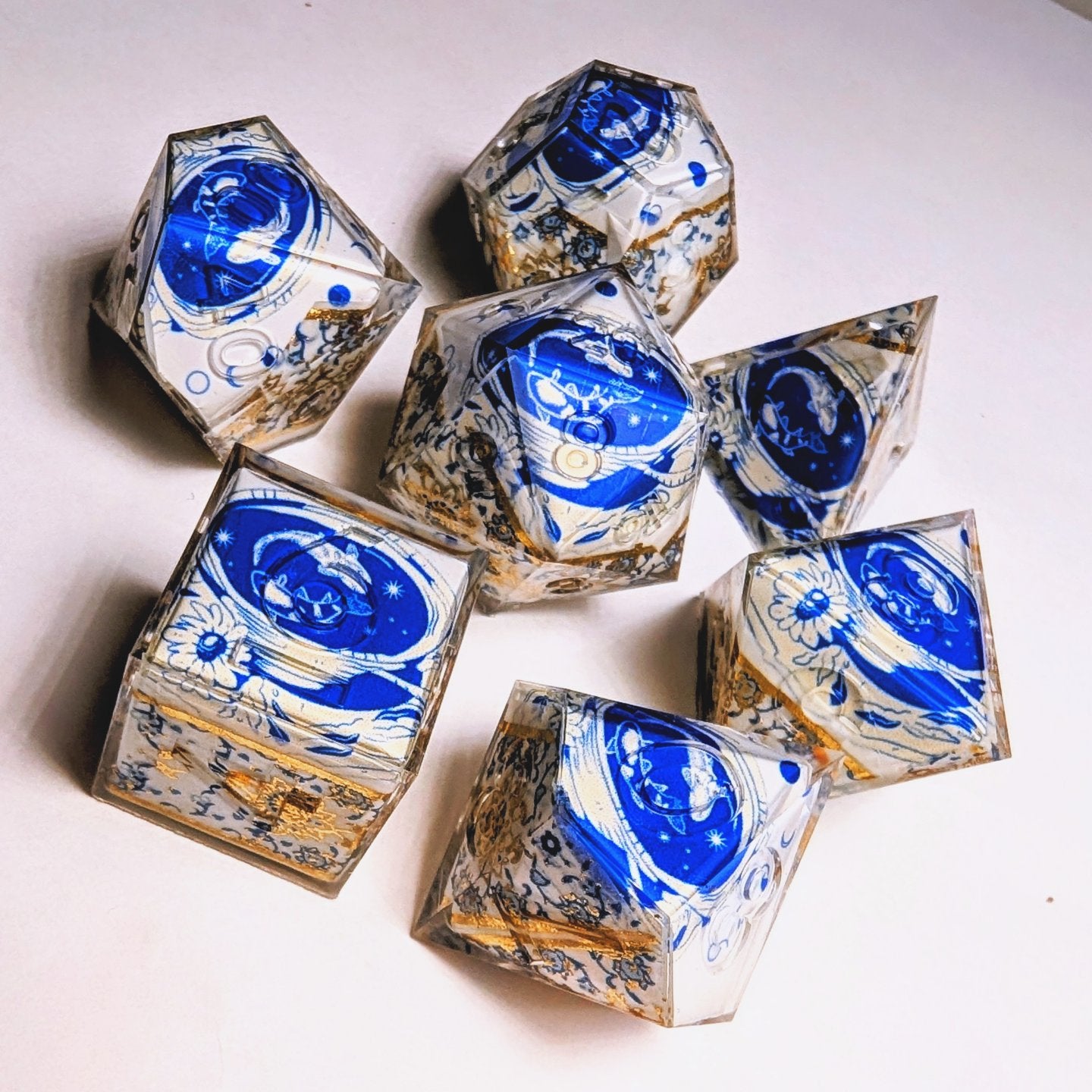 Qing Hua Teacup Koi Washi Tape Dice Set