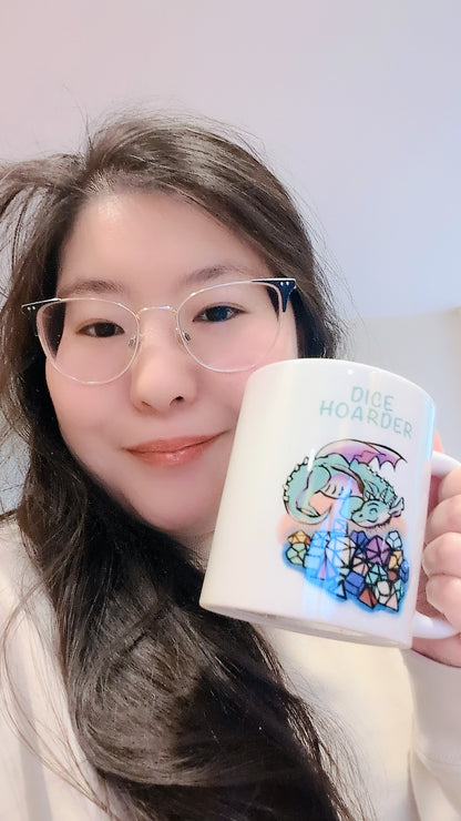 Cute Dragon Dice Hoarder 11 oz Mug