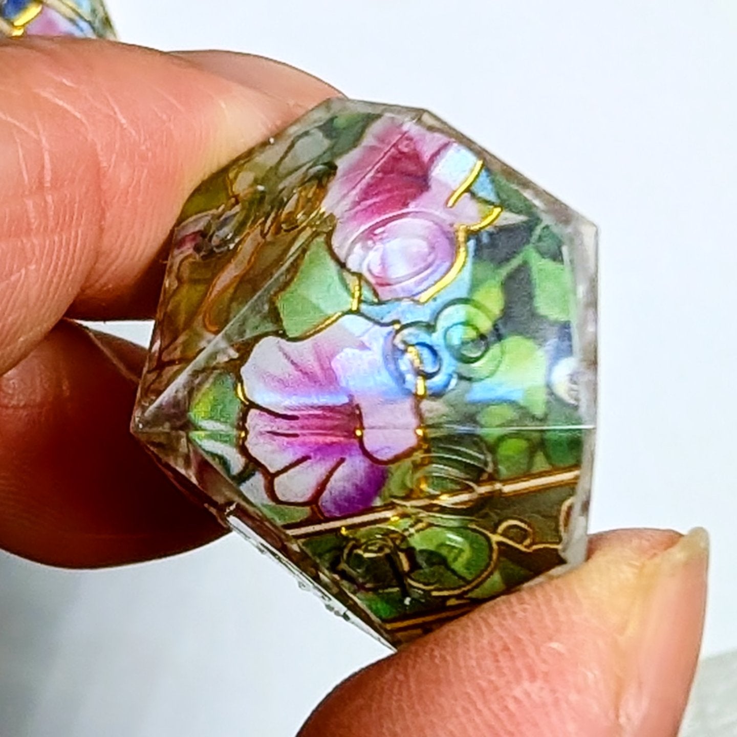 Stained Glass Morning Glory Washi Tape Dice Set