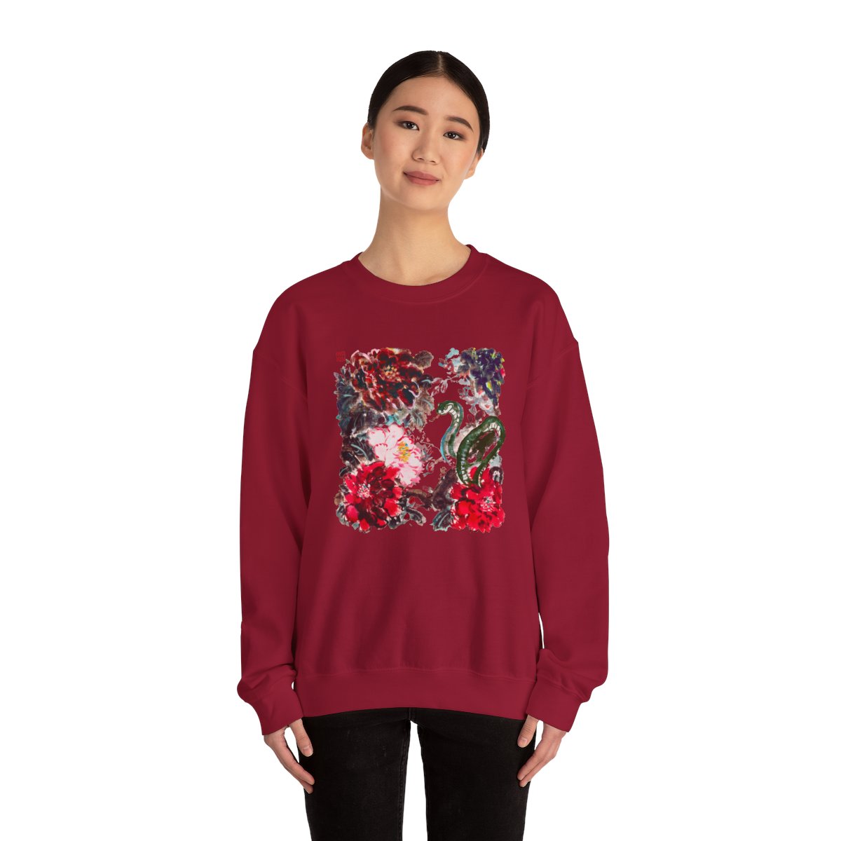 Year of Snake Peony Sweatshirt